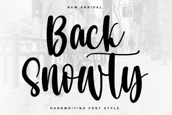 Back Snowty Font for Festive Branding