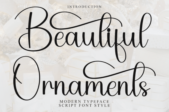Beautiful Ornaments Font for Business