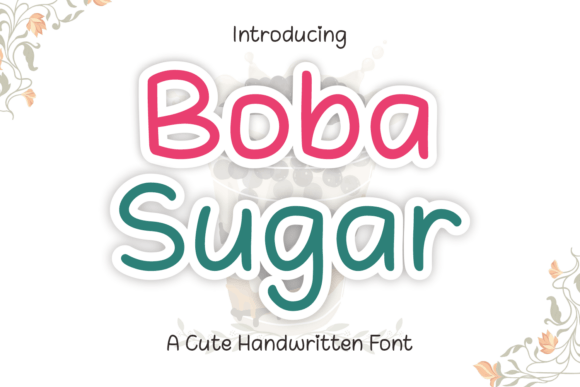 Boba Sugar Font for Creative Projects
