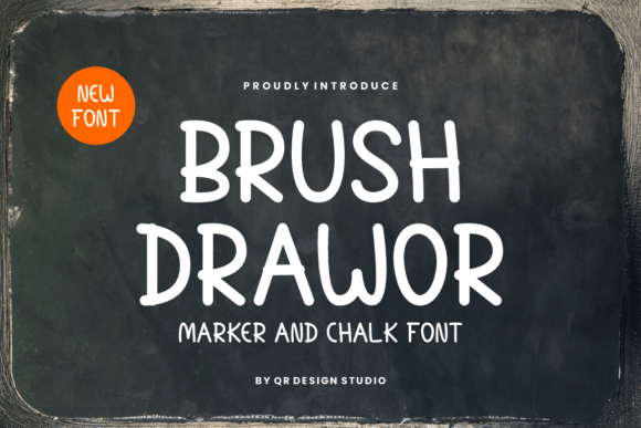 Brush Drawor Font for Creative Projects