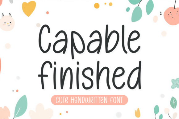 Capable Finished Font Review