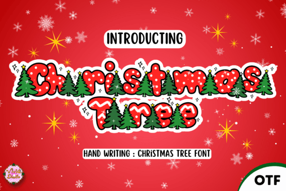 Christmastree Font for Festive Design