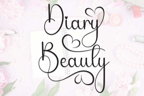Diary Beauty Font for Business