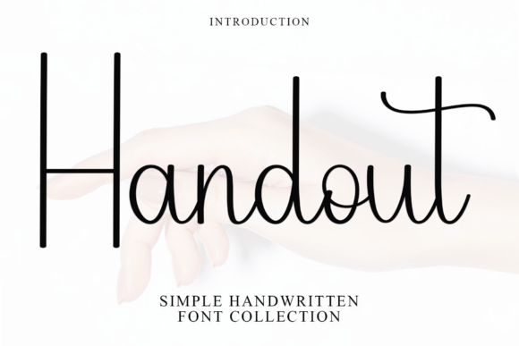 Handout Font for Creative Projects