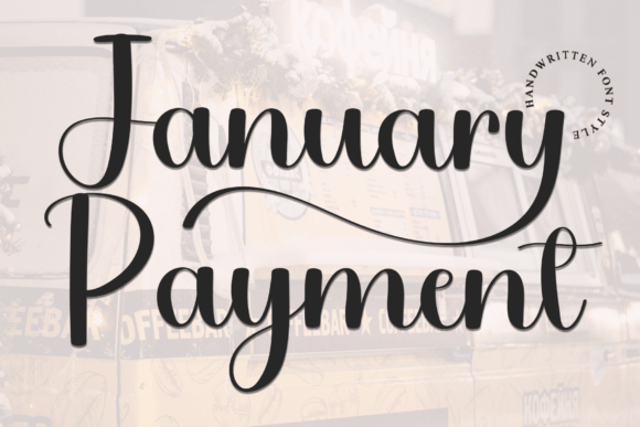 January Payment Font