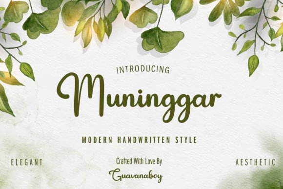 Muninggar Font for Creative Makers