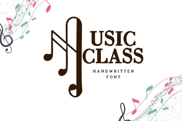 Music Class Font for Creative Design