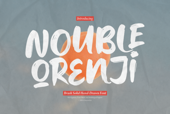 Nouble Orenji Font for Creative Branding