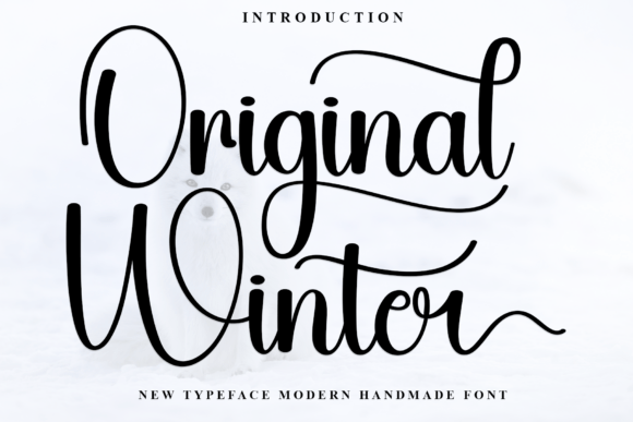 Original Winter Font for Business Branding