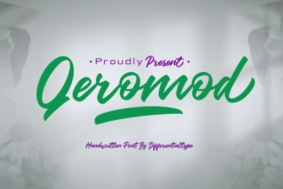 Qeromod: A Handwritten Font for Web Design