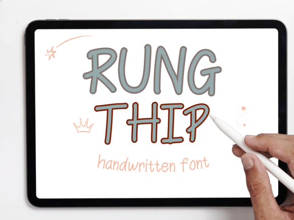 Rungthip Font: Handwritten Elegance for Web Design