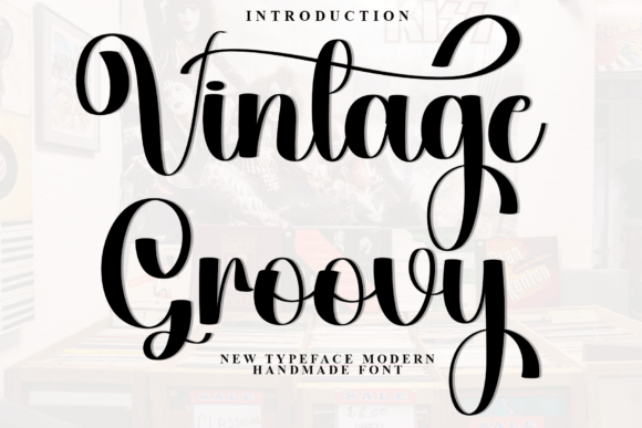Vintage Groovy Font for Creative Projects