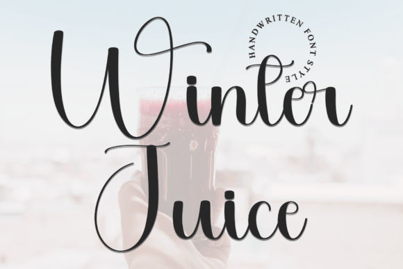 Winter Juice Font for Holiday Campaigns