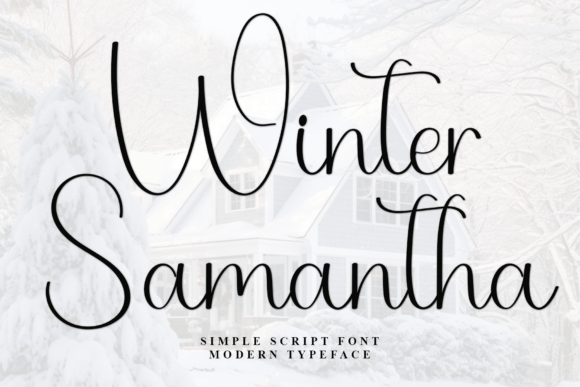 Winter Samantha Font for Holiday Branding