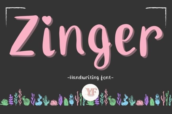 Zinger Font for Handmade Creations